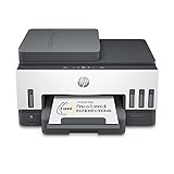 HP Smart Tank 7605 (28C02A), Stampante Multifunzione A4 con serbatoio di inchiostro ad alto volume di stampa, stampa fronte/retro automatica, scansione, copia, Fax, ADF, Wi-Fi, HP Smart, Grigia