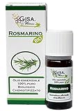 ROSMARINO, Olio Essenziale Bio, 100% Puro e Naturale, [10ml], Alimentare, per Aromaterapia, Massaggi, Relax, Cura della Persona